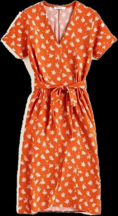 Floral wrap dress